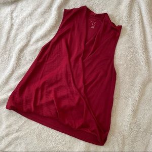 Like New A•New•Day Red Blouse | Size XL